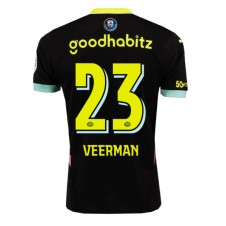 PSV Eindhoven Joey Veerman #23 Bortatröja 2024-25 Korta ärmar